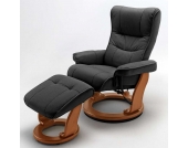 Relax Sessel mit Hocker Verstellbar (2-teilig)